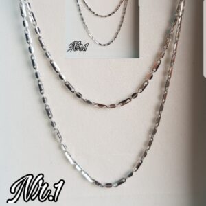 Nr.1- Kette- Länge 45 cm, 50 cm, 50.5 cm, 56 cm, 60 cm - 925.er Silber