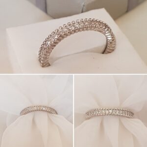 Beautiful Glitter-Ring -Größe 58- 925.er Silber