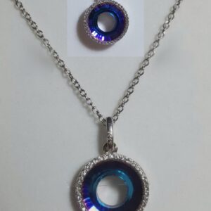 Blue Circle- Kette- Länge 44 cm- 925.er Silber
