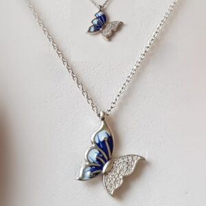 Butterfly - Kette- Länge 43.5 cm- 925.er Silber