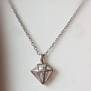 Crystal Lantern- Kette- Länge 46cm- 925.er Silber