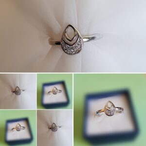 Das Tröpfchen - Ring- Größe 53.5- 925.er Silber