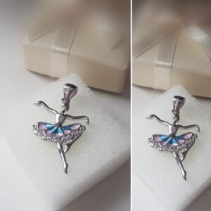 Die Ballerina- Anhänger- 925.er Silber