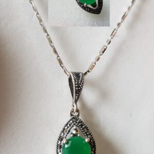 Green Beauty - Anhänger- 925.er Silber