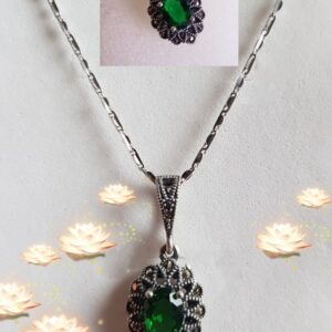 Green Beauty Brosche - Anhänger- 925.er Silber