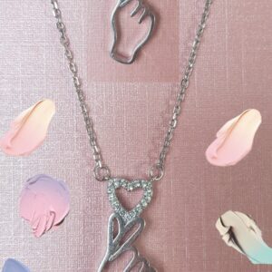 Holding Heart-Kette- Länge 45.5 cm- 925.er Silber