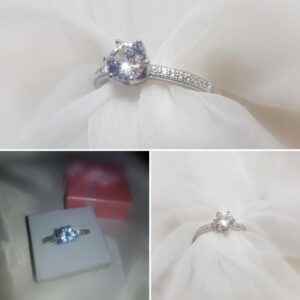 Kleines Krönchen- Ring- Größe 53 -925.er Silber