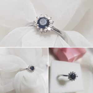 Little Black Sun- Ring- Größe 50- 925.er Silber