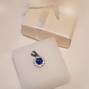 Little Blue Sun- Anhänger- 925.er Silber