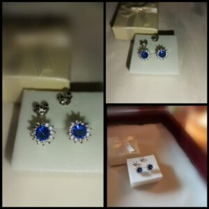 Little Blue Sun - Ohrringe-925.er Silber