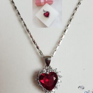 Sweet Red Heart - Anhänger-925.er Silber