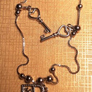The Keys-Fußkettchen - Länge 28 cm- 925.er Silber