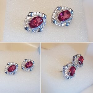The Red One - Ohrringe- 925.er Silber